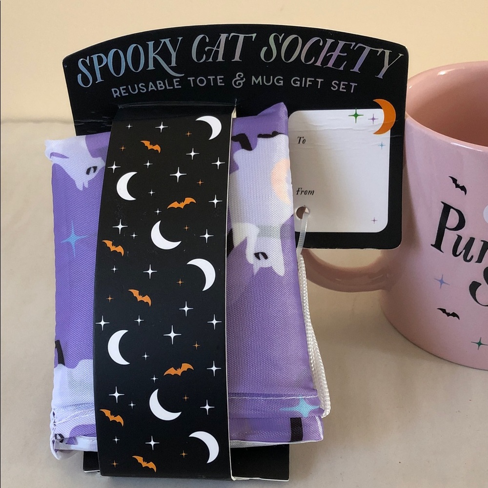 SUNDAY MORNING CERAMICS 'Purrrrfectly Spooky' Mug and Reusable Tote Set - Picture 9 of 13